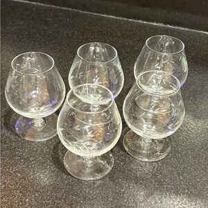 Princess House Elegant Clear Snifter Glass Set